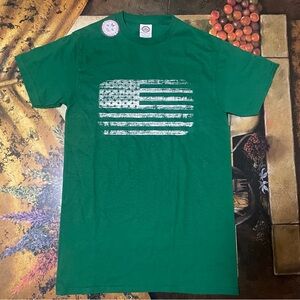 Rapid Dominance Distressed American Flag T-shirt Military Size Adult Small NEW